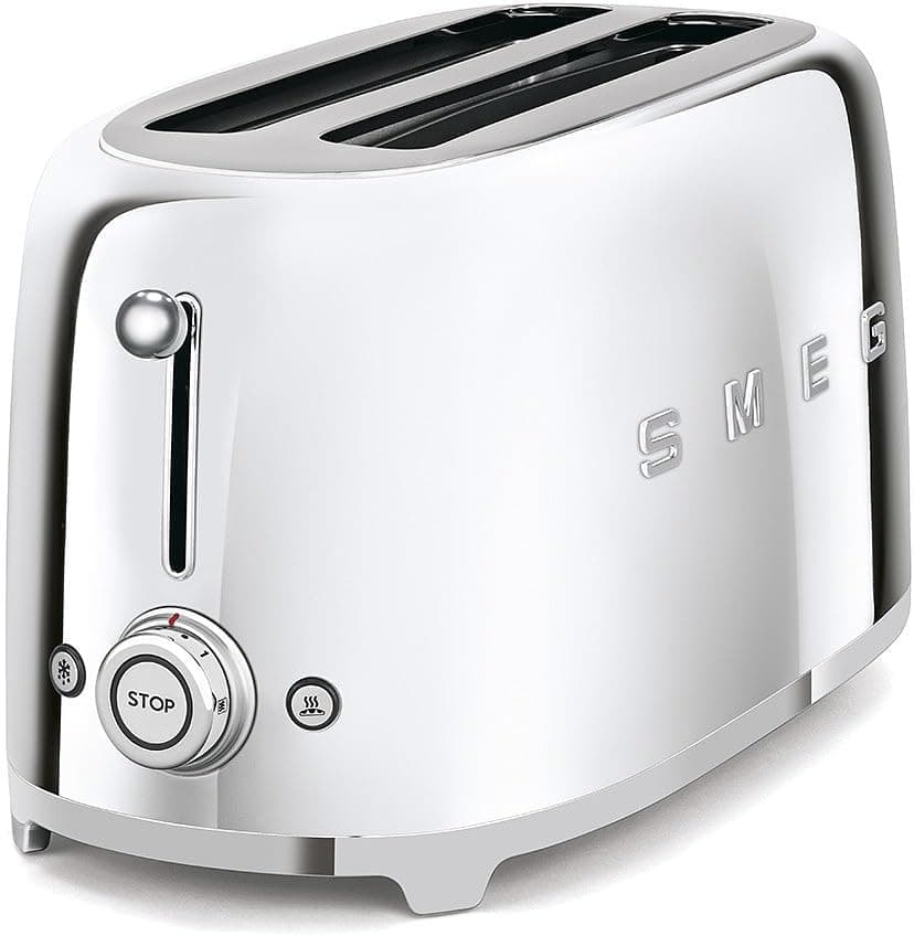 Smeg 50's Retro 4 - slice toaster (Stainless Steel)