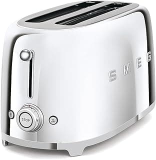 Smeg 50's Retro 4 - slice toaster (Stainless Steel)