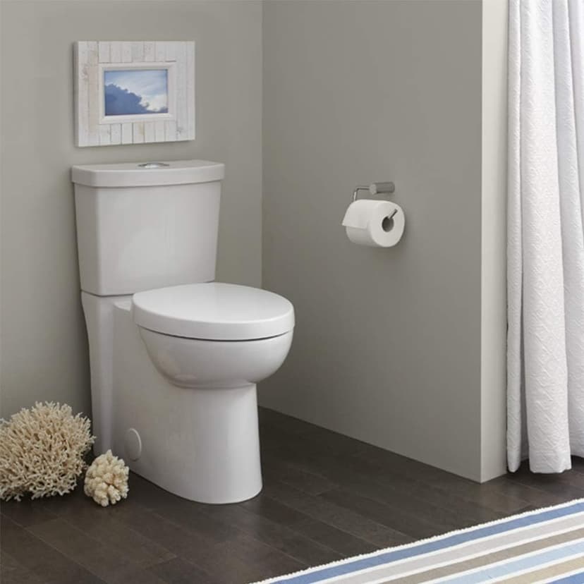 American Standard 2794.204.020 Studio Concealed Trapway Dual Flush Right Height Elongated Toilet, White