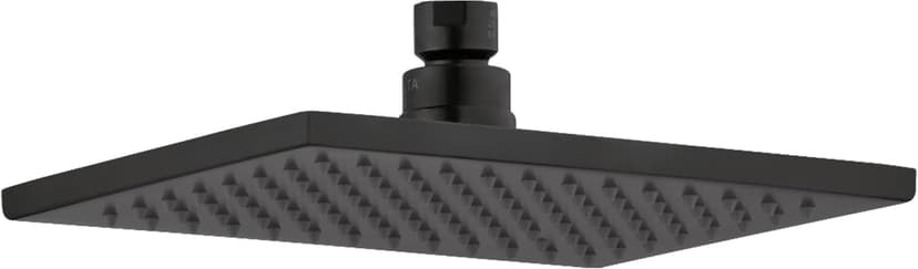 DELTA FAUCET Rain Shower Head, Rainfall Shower Head, Matte Black Shower Head Rainfall