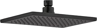 DELTA FAUCET Rain Shower Head, Rainfall Shower Head, Matte Black Shower Head Rainfall