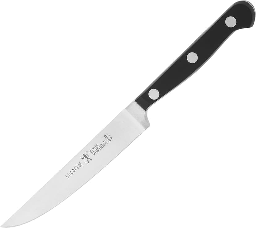 HENCKELS Classic Razor-Sharp Steak Knife Set of 4, German Engineered Informed by 100+ Years of Mastery, Black/Stainless Steel