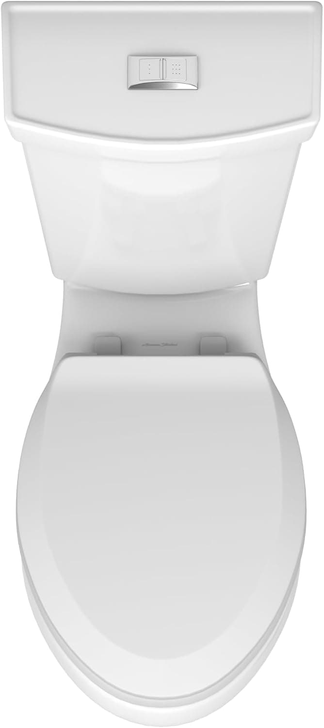 American Standard 606AA002.020 H2Option Two-Piece Toilet with Toilet Seat and Wax Ring, Elongated Front, Chair Height, Dual Flush, White, 0.92 - 1.28 gpf