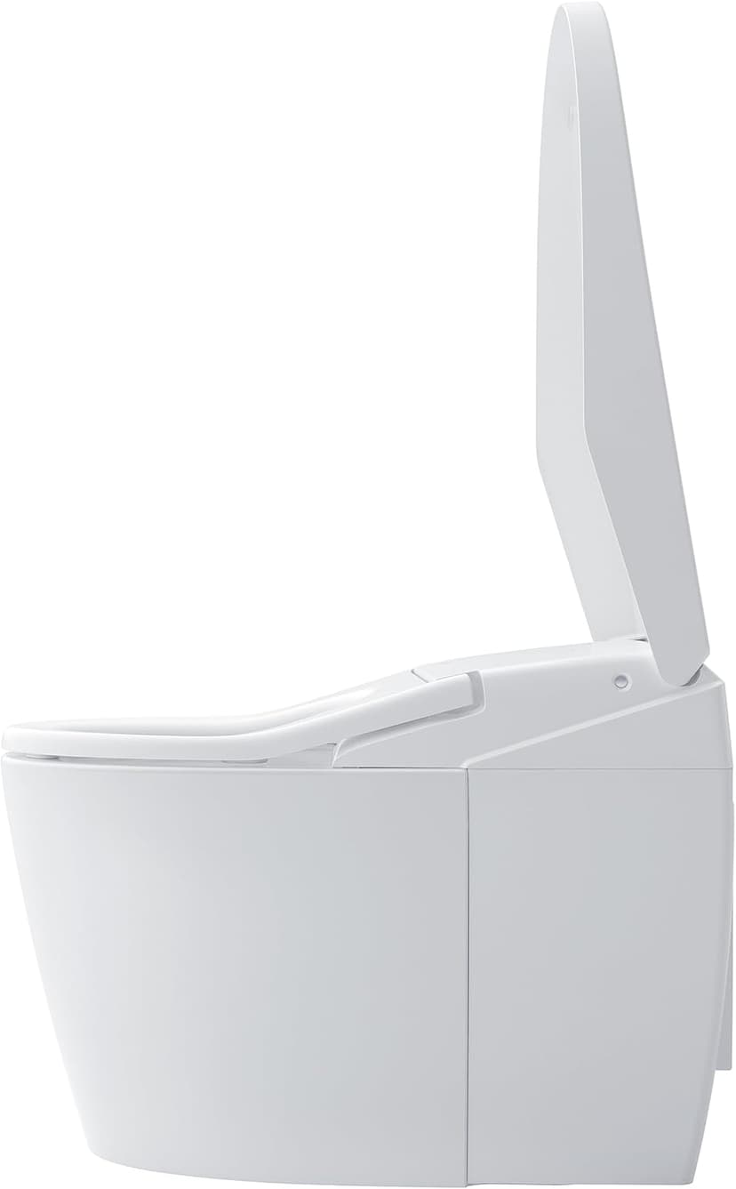 TOTO NEOREST AS Dual Flush 1.0 or 0.8 GPF Toilet with Intergeated Bidet Seat & EWATER+, Cotton White - MS8551CUMFG#01
