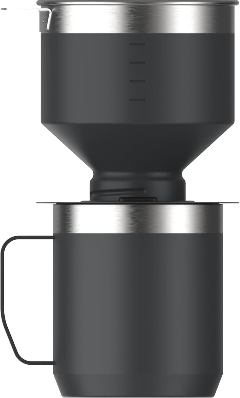 Stanley Perfect Brew Pour Over Set | 12 oz Camp Mug with Lid Included | Drip Coffee Maker with Reusable Filter | Insulated Stainless Steel | BPA-Free | Hammertone Green