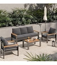 Aoxun Hardtop Gazebo 10x12, Aluminum Frame Canopy with Double Galvanized Steel Roof, Outdoor Gazebo with Breathable Netting and Privacy Curtain for Backyard