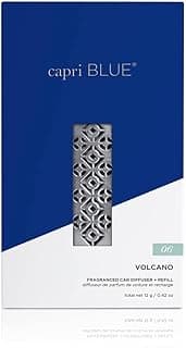 Capri Blue Volcano Fragranced Car Diffuser with Refills - Volcano Car Air Freshener Diffuser - Includes Tropical Fruit Scented Refills