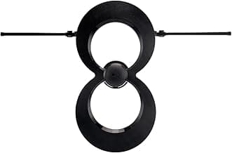 Antennas Direct ClearStream MAX-V Indoor Outdoor TV Antenna, UHF VHF Multi-Directional, 60+ Mile Range, 4K 8K UHD, NEXTGEN TV – w/Wall Bracket(Black)