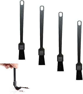 4 Pack Coffee Grinder Brush Espresso Machine Cleaner Tool with Stiff Nylon Bristle Barista Brushes for Dusting Cleaning Coffee Bean Grain Powder Grounds Burr Filter Cup