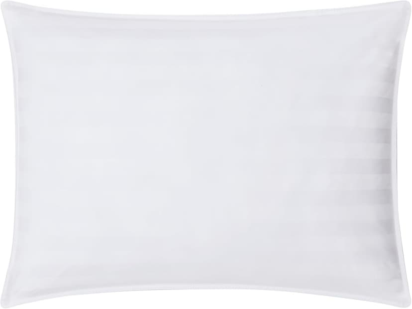 DOWNLITE Down Extra Thin, Flat & Soft Pillow for Stomach Sleepers (Hypoallergenic) (Standard/Queen)