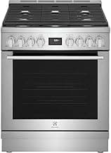 Electrolux ECFD3068A 30 Inch Wide 4.6 Cu. Ft. Free Standing Dual Fuel Range with Dual Brass Power Burners - Stainless Steel