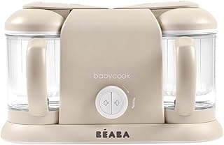 BEABA Babycook Duo 4 in 1 Baby Food Maker, Baby Food Processor, Baby Food Blender Baby Food Steamer, Make Fresh Healthy Baby Food at Home, 9.1 Cup Capacity, Makes 54 Servings in 20 Mins, Oat