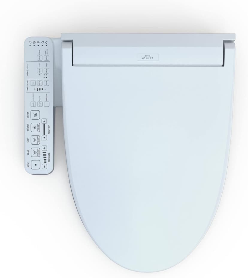 TOTO SW3074#01 WASHLET C2 Electronic Bidet Toilet Seat with PREMIST and EWATER+ Wand Cleaning, Elongated, Cotton White