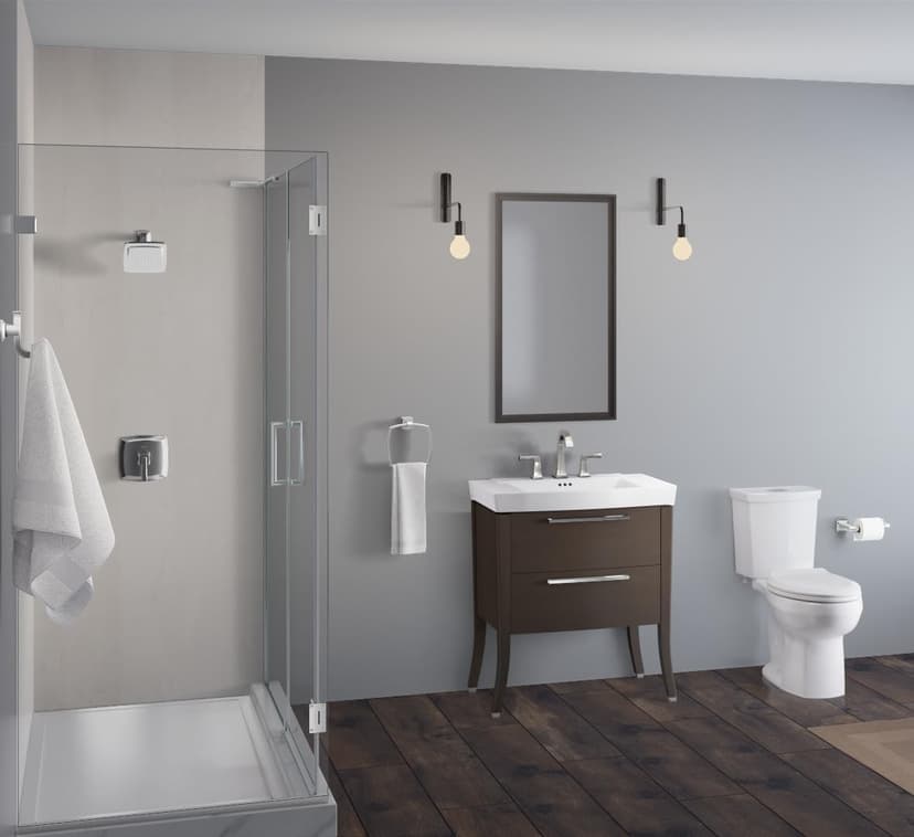 American Standard 606AA002.020 H2Option Two-Piece Toilet with Toilet Seat and Wax Ring, Elongated Front, Chair Height, Dual Flush, White, 0.92 - 1.28 gpf