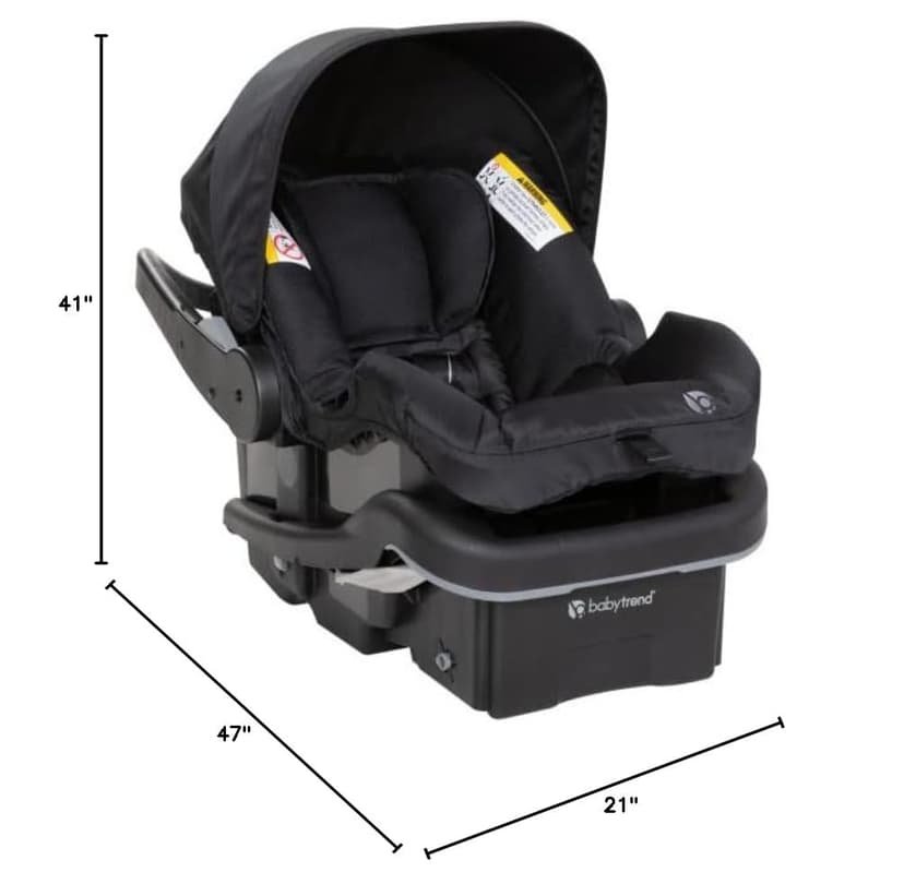 Baby Trend Expedition® Race Tec™ PLUS Jogger Travel System with EZ-Lift™ PLUS Infant Car Seat, Ultra Black