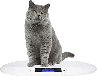 SIKE Feline Scale, Digital Portable Pet Dog Cat Scale; Comfort Baby Scale, 44 Pound Capacity, 3 Weighing Modes, Accurate Digital Scale for Infants, Toddlers, and Babies