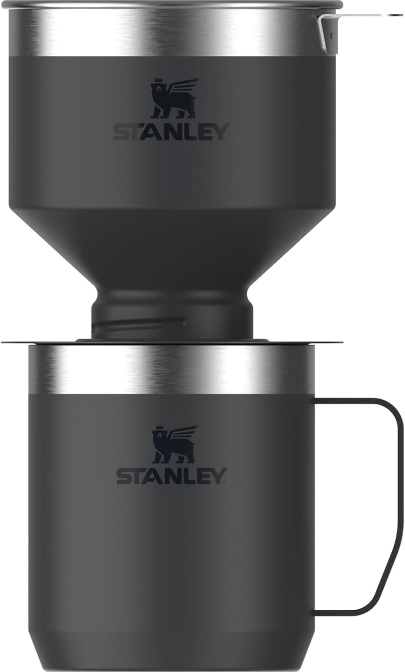 Stanley Perfect Brew Pour Over Set | 12 oz Camp Mug with Lid Included | Drip Coffee Maker with Reusable Filter | Insulated Stainless Steel | BPA-Free | Hammertone Green