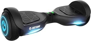 Gotrax Hoverboard with 6.5" LED Wheels & Headlight, Max 4/5 Miles Range, 6.2mph Power by Dual Brushless Motor, UL2272 Certified and 50.4Wh/65.52Wh Battery Self Balancing Scooters for 44-176lbs Kids