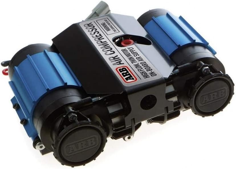ARB CKMTA12 '12V' On-Board Twin High Performance Air Compressor, Ideal for Air Lockers Locking Differentials, Tire Inflator, Air Horn, Air Tools and Pneumatic Tools.