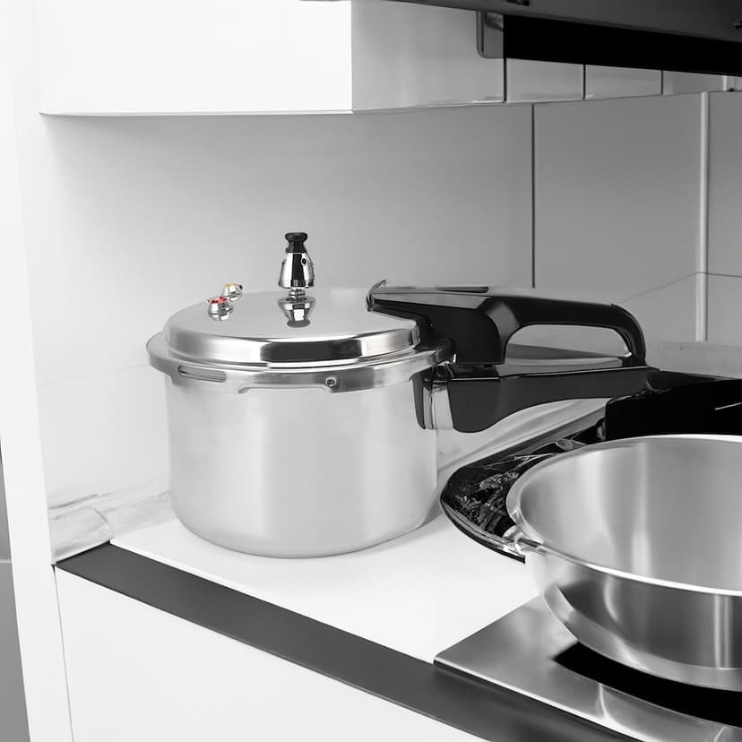Compact Pressure Cooker, 3.17 Quart Aluminum Alloy Pressure Cooker 18cm/7inch Bottom 3L Mini Pressure Cooker for 1-2 Person, Ideal for Solo Cooking, Dorms & Camping Gas Induction Stove Compatible