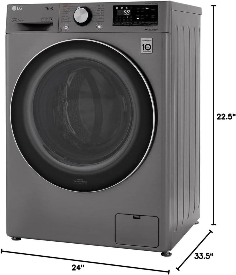 LG WM3555HVA COMBINATION WASHER ELECTRIC DRYER