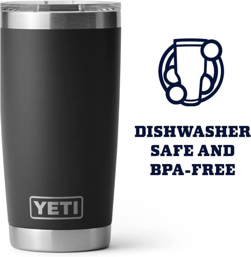YETI Rambler 20 oz Stainless Steel Vacuum Insulated Tumbler w/MagSlider Lid