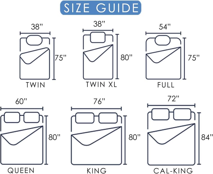 Marine Moon Mattress Topper King, Cooling Plush Pillow Top, Extra Thick Hotel Quality Down Alternative Filled, Softest Fluffy Mattress Toppers for Back Pain