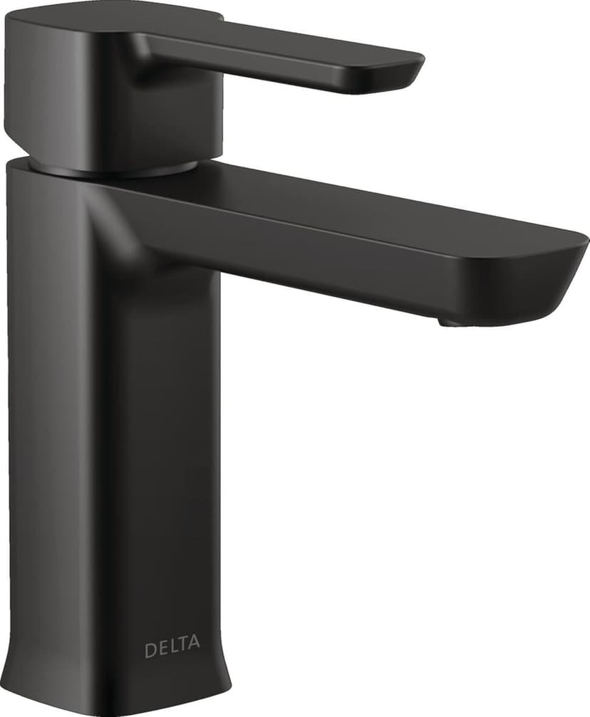 Delta 581LF-BLGPM-PP Modern Bathroom Faucet, 1.0 GPM Water Flow, Matte Black