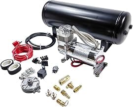 Medium Duty Onboard Air System/Kit 150 PSI Compressor 12V With 2.5 Gallon (9.5 Liter) Train/Air Horn Tank