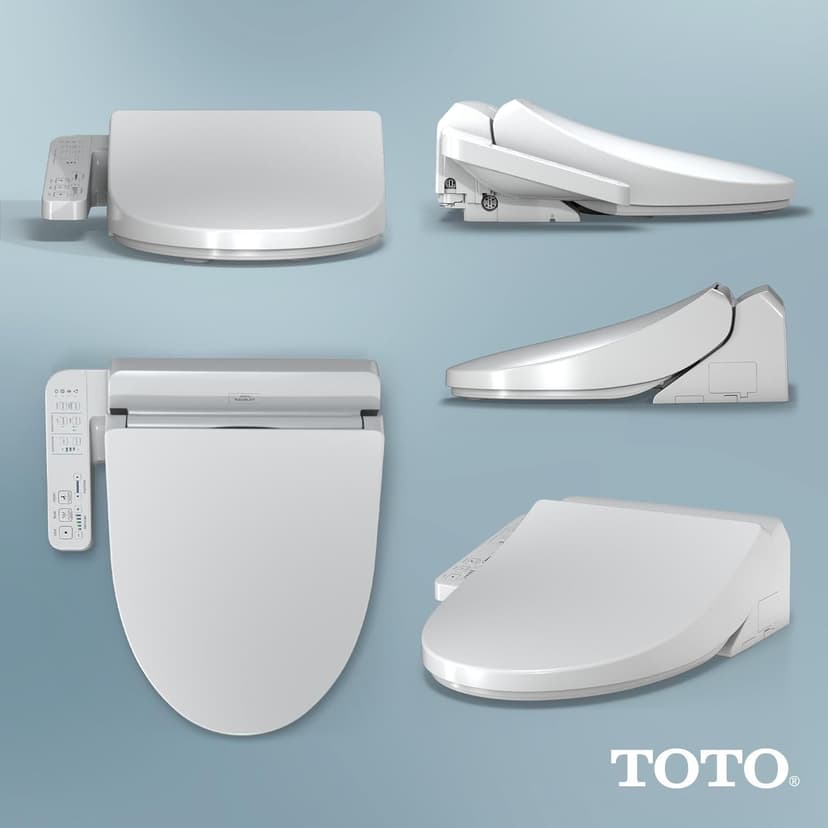 TOTO WASHLET A2 Electronic Bidet Toilet Seat with Heated Seat and SoftClose Lid, Elongated, Cotton White - SW3004#01