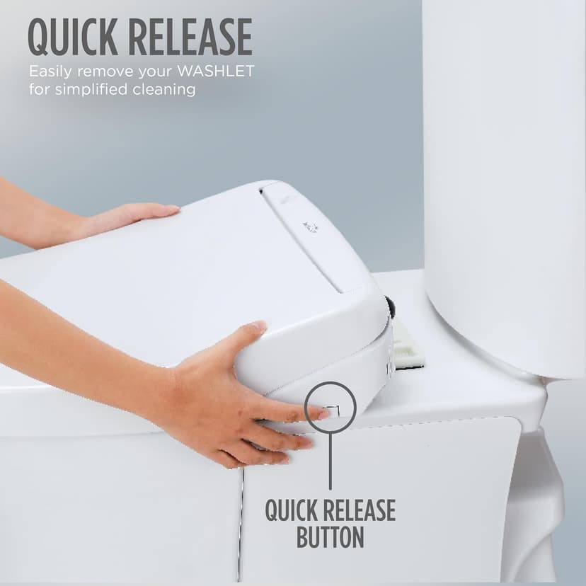 TOTO SW4734AT40#01 WASHLET+ Electronic Bidet Toilet Seat, Elongated, Cotton White