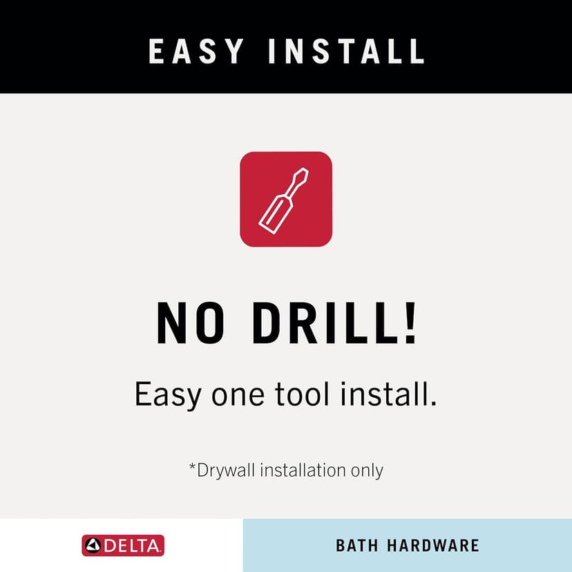Delta FAUCET NIC64-DN Nicoli 4-Piece Bath Hardware Set 18 to 24 in. Towel Bar, Toilet Paper Holder, Towel Ring, Towel Hook in Brushed Nickel