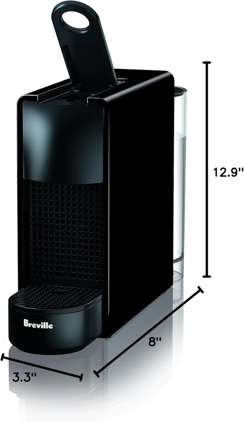 Nespresso Essenza Mini Espresso Machine by Breville with Milk Frother,20.3 fl oz, Piano Black