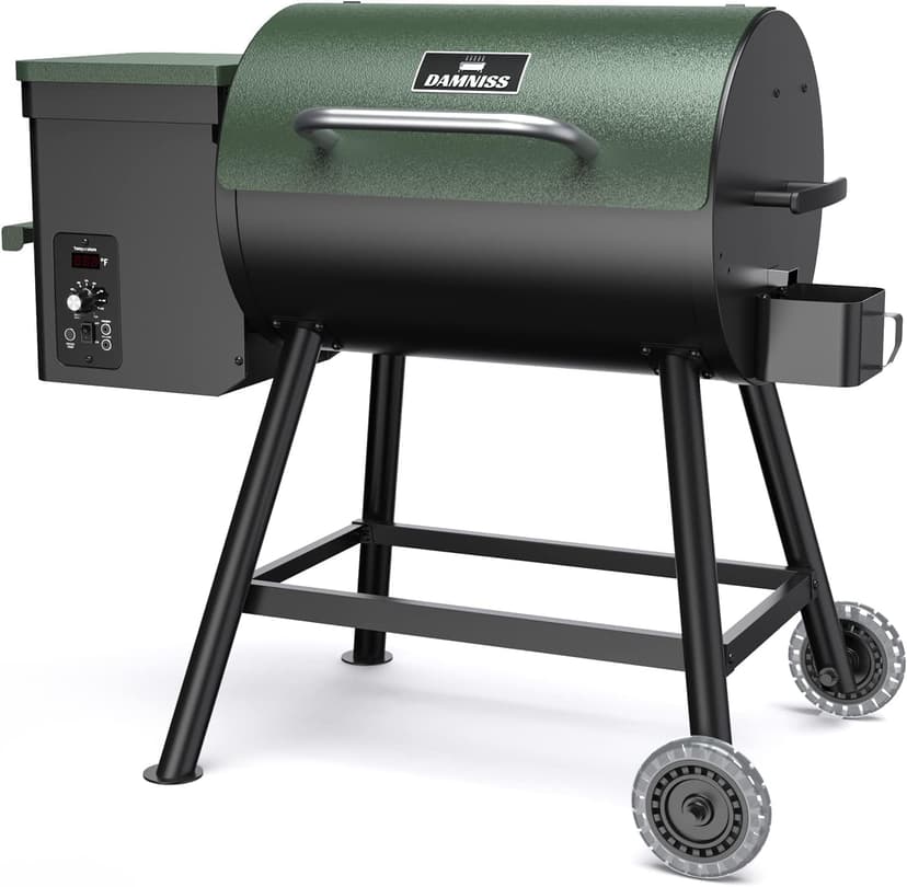Grills DAPG-03 Electric Wood Pellet Smoker Grill, 456 SQ.IN Cook Area Pellet Grill with Auto Feed & PID Temperature Control (180-450°F), 8 in 1 BBQ Grill for Backyard Outdoor