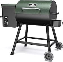 Grills DAPG-03 Electric Wood Pellet Smoker Grill, 456 SQ.IN Cook Area Pellet Grill with Auto Feed & PID Temperature Control (180-450°F), 8 in 1 BBQ Grill for Backyard Outdoor