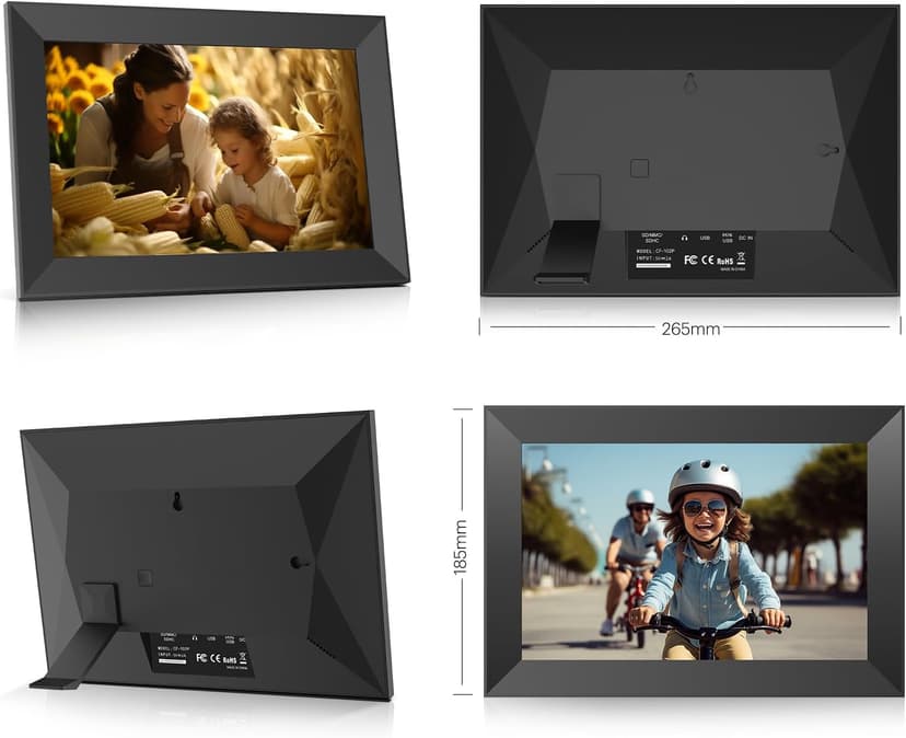 KODAK 10.1 Inch WiFi Digital Picture Frame,1280x800 HD IPS Touch Screen, Electronic Smart Photo Frame with 32 GB Memory, Auto-Rotate, Instantly Share Photos/Videos from Anywhere