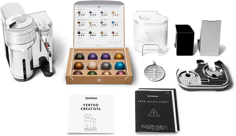 Nespresso Breville Vertuo Creatista BVE850BSS, Brushed Stainless Steel