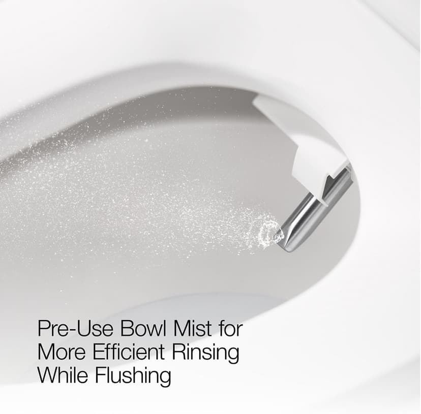 KOHLER Eir Comfort Height One-piece elongated dual-flush intelligent chair-height toilet