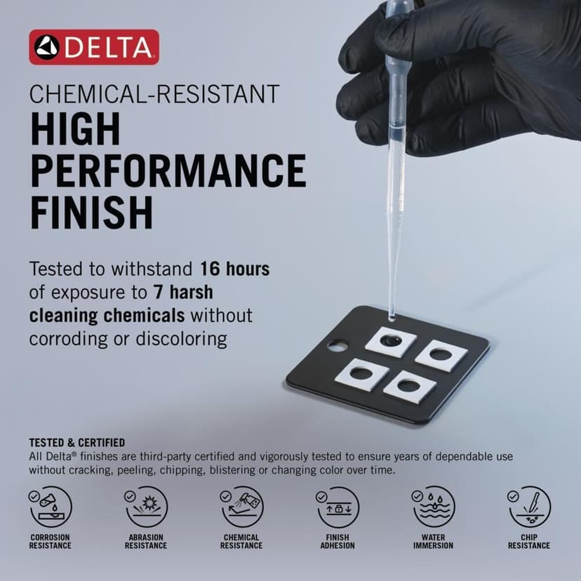 Delta 581LF-BLGPM-PP Modern Bathroom Faucet, 1.0 GPM Water Flow, Matte Black