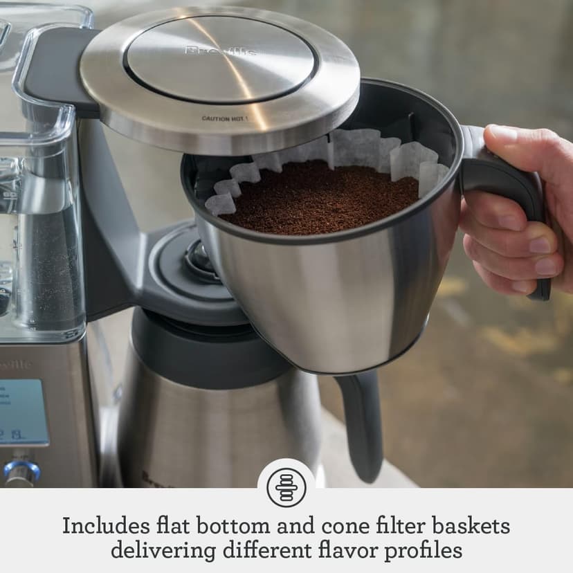 Breville Precision Brewer Drip Coffee Machine, Thermal Carafe, One Size, Brushed Stainless Steel