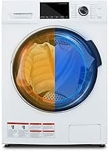 Washer and Dryer Combo, 3.1 cu.ft, Apartment Ventless All In One Washer Dryer,110V 24"W Large Capacity Front Load Washing Machine and Dryer, Compact Lavadora y Secadora 2 en 1 for RV Apartment Home