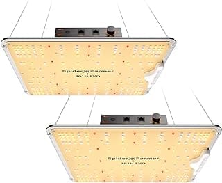 Spider Farmer SF1000-2Pack, Samsung LM301H EVO Led Grow Light, Full Spectrum Plant Light, Dimmable & High Efficiency & Deeper Penetration Lamps for Seed Starting Vegetables Bloom in 2x4 Grow Tent