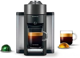 Nespresso Vertuo Coffee and Espresso Maker,1597 ml, by De'Longhi, Graphite Metal