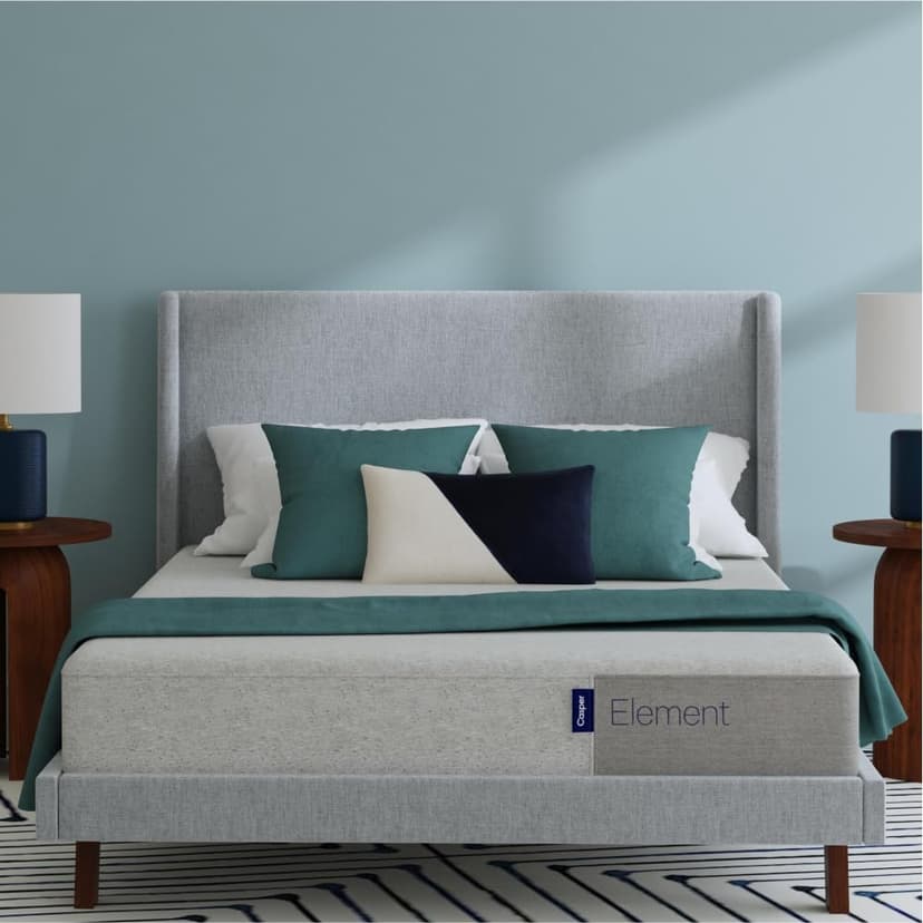 Casper Sleep Element Mattress, Full Size - Memory Foam + Support - 100-Night Trial - Medium Firm CertiPUR-US Mattress, Grey