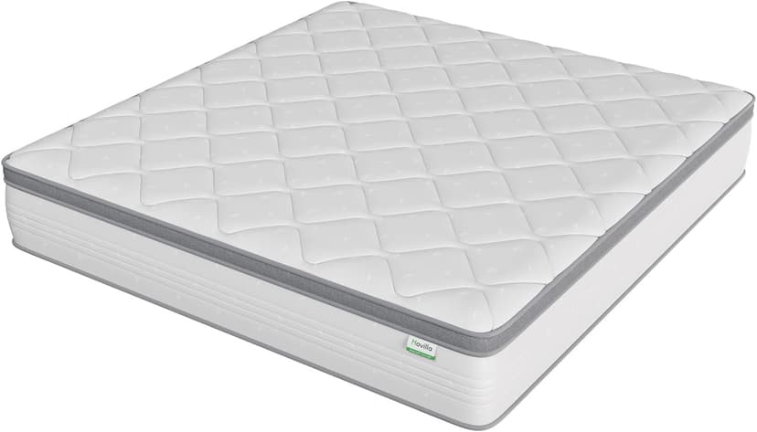 Novilla Twin Mattress, 10 Inch Twin Hybrid Mattress for Kids, Pocket Innerspring Pillow Top Mattresses for Motion Isolation, Pressure Relief & Edge Support,Soft Feel but Supportive