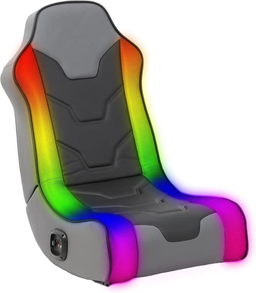 X Rocker Cosmos RGB Floor Rocker - LED Gaming Chair for Comfortable & Immersive Gaming - Chair with Gaming System Compatibility & Easy Setup - Integrated Speakers & RGB Lighting