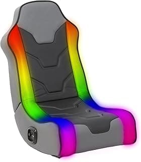 X Rocker Cosmos RGB Floor Rocker - LED Gaming Chair for Comfortable & Immersive Gaming - Chair with Gaming System Compatibility & Easy Setup - Integrated Speakers & RGB Lighting