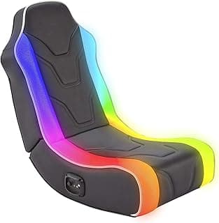 X-Rocker Chimera RGB 2.0 Stereo Audio Gaming Chair with Vibrant LED Light (Electronic Games)