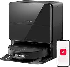 roborock Saros 10 Robot Vacuum and Mop, 22,000Pa Suction, AI Obstacle Avoidance, 3.14-inch Ultra Thin, Intelligent Dirt Detection, Zero Tangling Main Brush, Hot Water Mop & Dock Self Cleaning