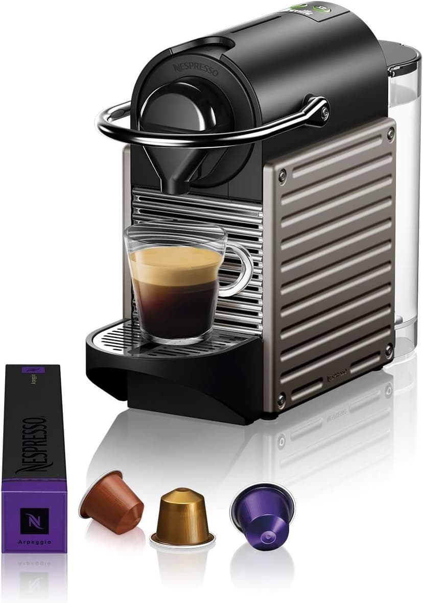 Breville Nespresso BEC430TTN Pixie Espresso Machine, Titan